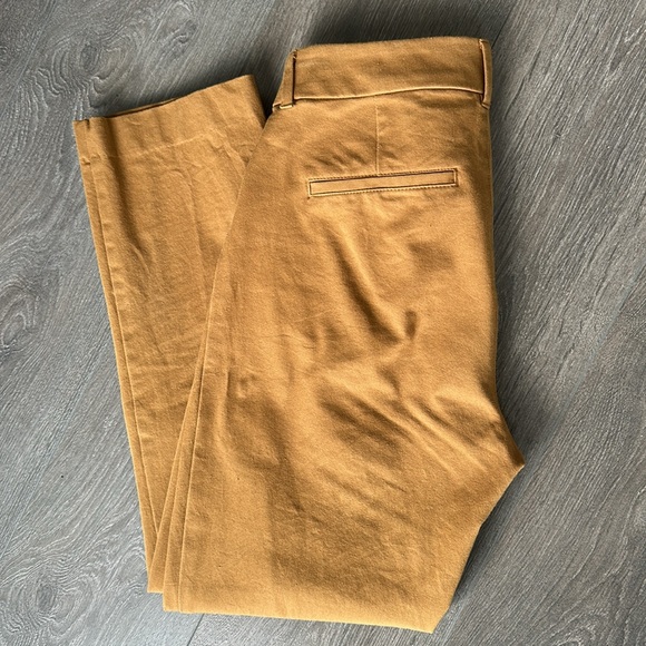 Old navy High-Waisted Pixie Straight Ankle Pants 4 tall trousers | Bourbon - Picture 3 of 5